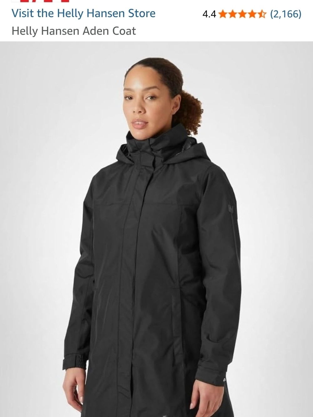 Helly Hansen Women’s Black Aden Waterproof Parka
